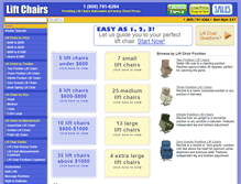 Tablet Screenshot of lift-chairs.com
